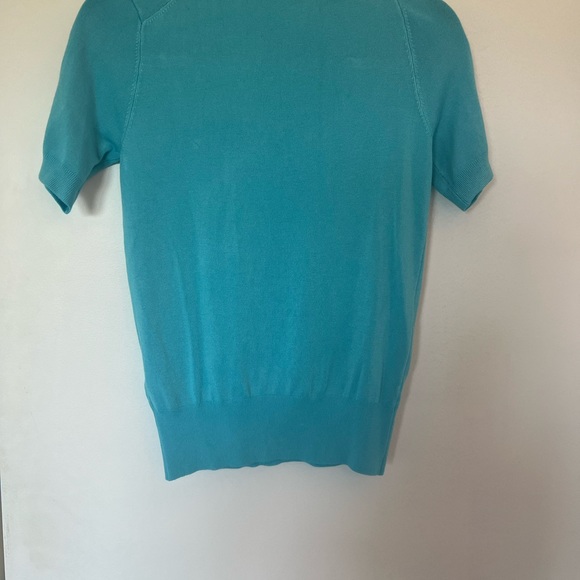 Zara blue work top, knit - Picture 3 of 3